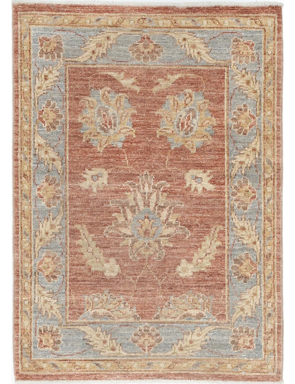 Hand Knotted Ziegler Farhan Wool Rug - 2'1'' x 2'11''